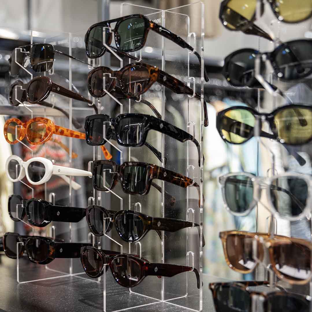 Large selection of sunglasses from Samsøe Samsøe in Frederiksberg.